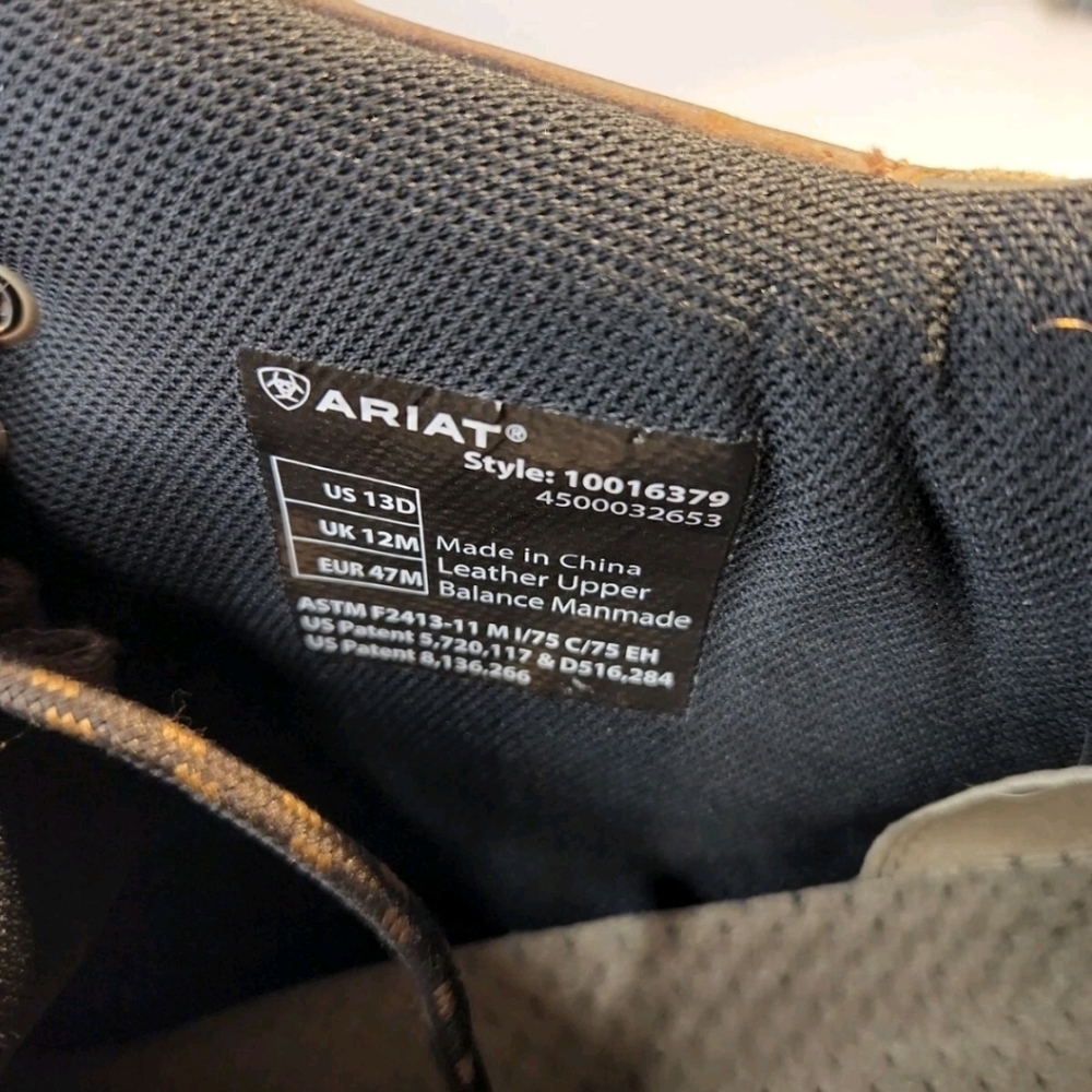 Ariat Terrain Hiking/Work Boot Steel Toe 10016379 - Picture 9 of 10